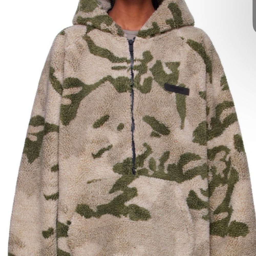 Essentials Camouflage Sherpa Hoodie
